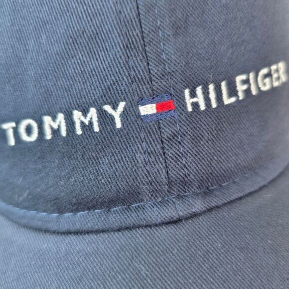 🔸️NWT Tommy Hilfiger Blue Logo Unisex Adjustable Baseball Hat One Size - Picture 4 of 11